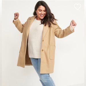 Old Navy Oversized Soft-Brushed Button Front Coat